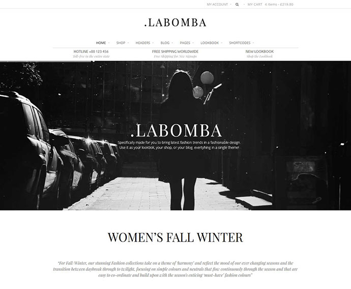 Labomba - 반응형 다목적 WordPress 테마