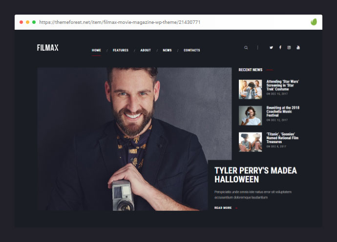 Filmax | Thème WordPress pour le magazine Cinema & Movie News