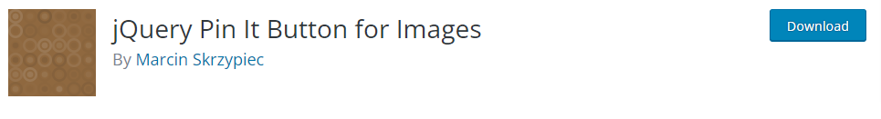 Jquery Pin It Button 用於圖像