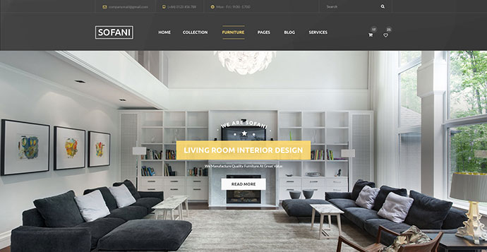 Sofani - Mobilya Mağazası WooCommerce WordPress Teması