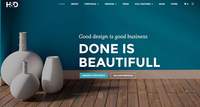 H&D - İç Tasarım WordPress Teması