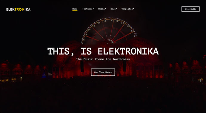 Elektronika-音楽/アーティスト/ラジオWordPressテーマ