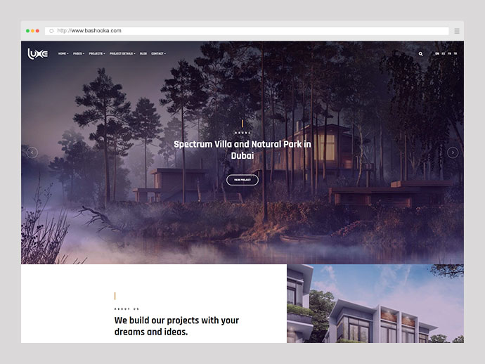 Luxe Architecture - Mimari ve İç Tasarım WordPress Teması