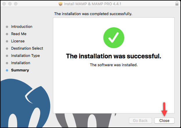 Menginstal WordPress | Instalasi MAMP selesai Installing WordPress | MAMP installation complete
