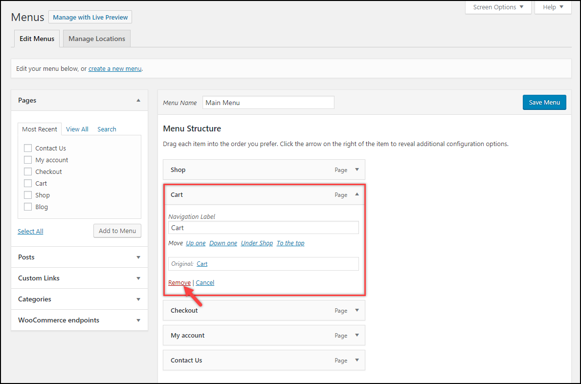 Ignorer la page du panier WooCommerce | Suppression du lien Panier du menu Skip WooCommerce Cart Page | Removing Cart link from Menu