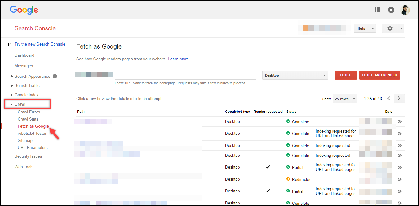 Ottimizza WordPress - Google Search Console | Visualizza come Google Optimize WordPress - Google Search Console | Fetch as Google