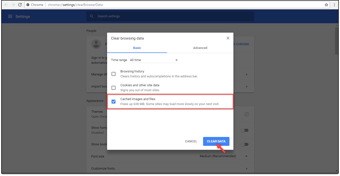 Кэш WordPress | Google Chrome — очистить данные кеша WordPress Cache | Google Chrome - Clear Cache Data