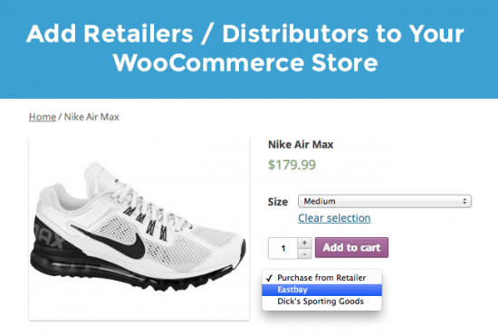 WooCommerce 제품 기사용 Product Retailer 플러그인의 스크린샷