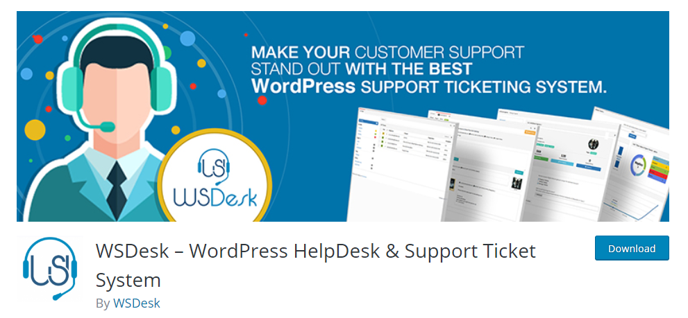 Screenshot von WSDesk, WordPress Helpdesk-Plugins