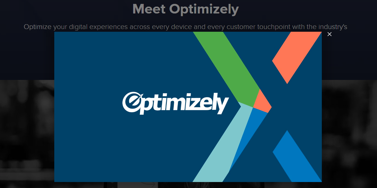 Optimizely의 스크린샷