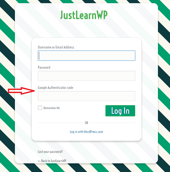 การยืนยันสองขั้นตอน WordPress ด้วย Google Authenticator