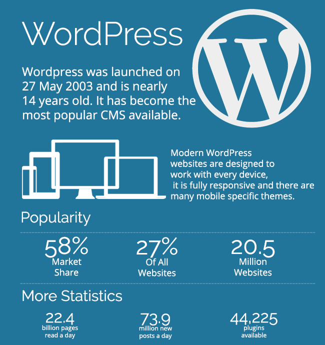что такое wordpress - полное руководство и инфографика