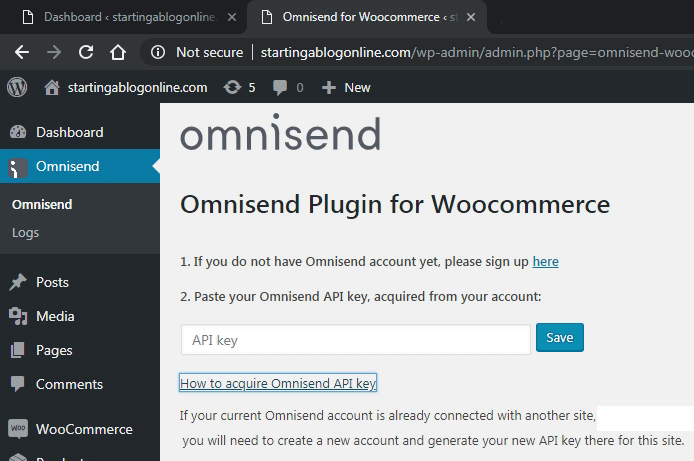 API omnisend