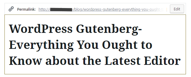 Edite facilmente links permanentes com o editor Gutenberg