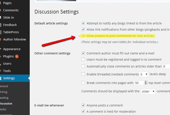 wordpress-blog'da-yorumları devre dışı bırak