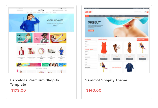 최고의 프리미엄 Shopify 테마
