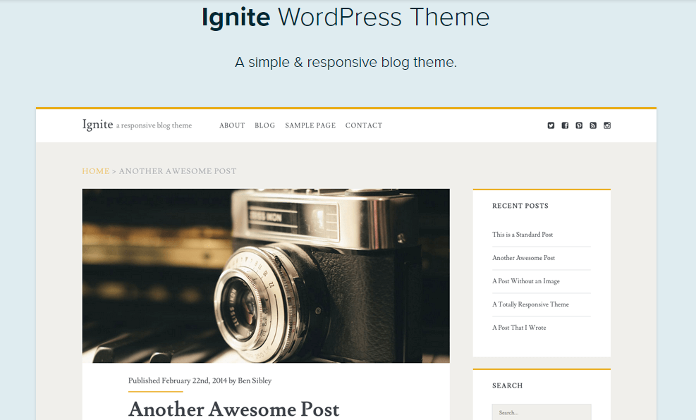 Kostenlose WordPress-Blog-Themes
