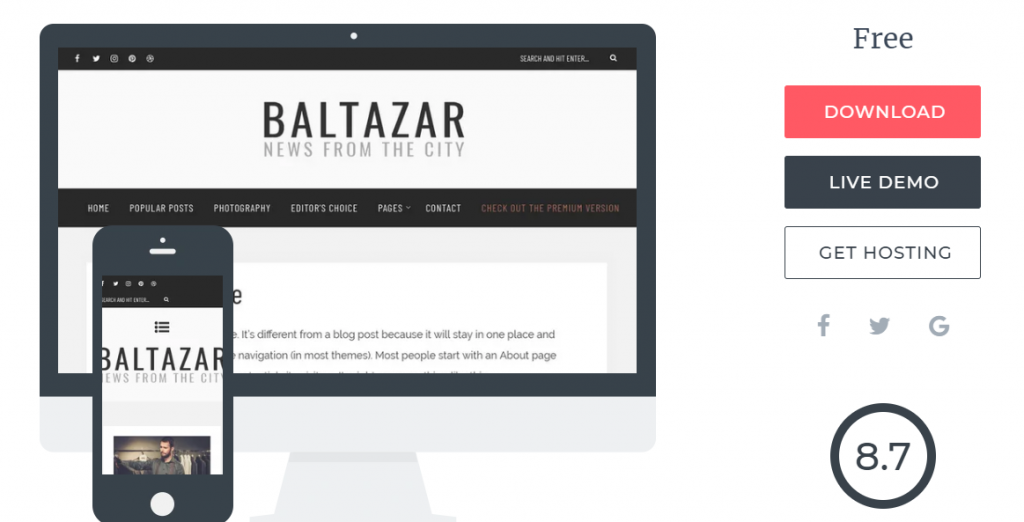 Kostenlose WordPress-Blog-Themen