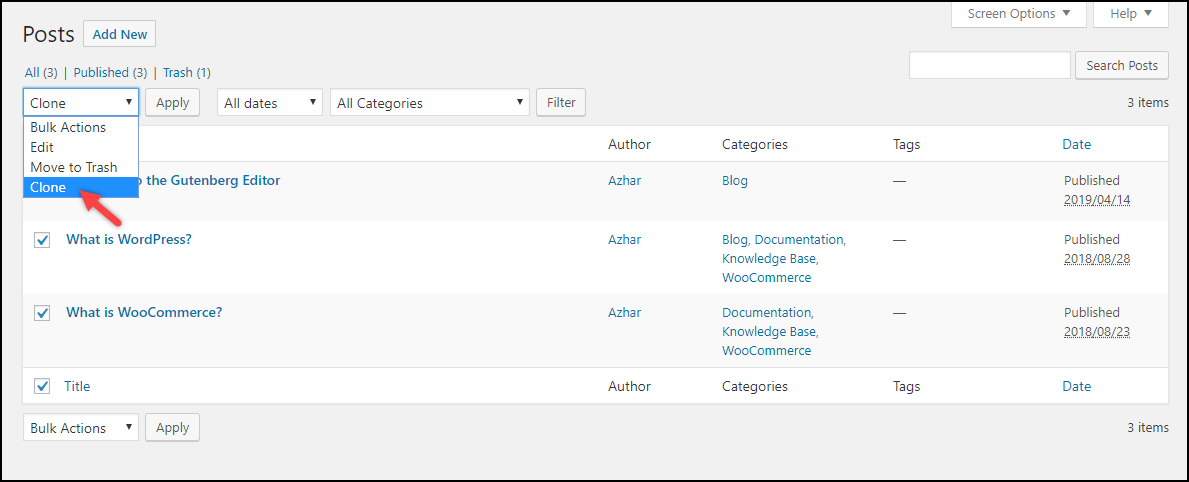 在 WordPress 中復制頁面 |來自 Duplicate Post 插件的批量克隆設置 Duplicate a Page in WordPress | Bulk cloning setting from Duplicate Post plugin