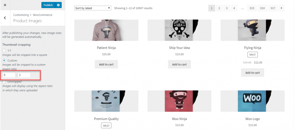 Personalizzatore WooCommerce