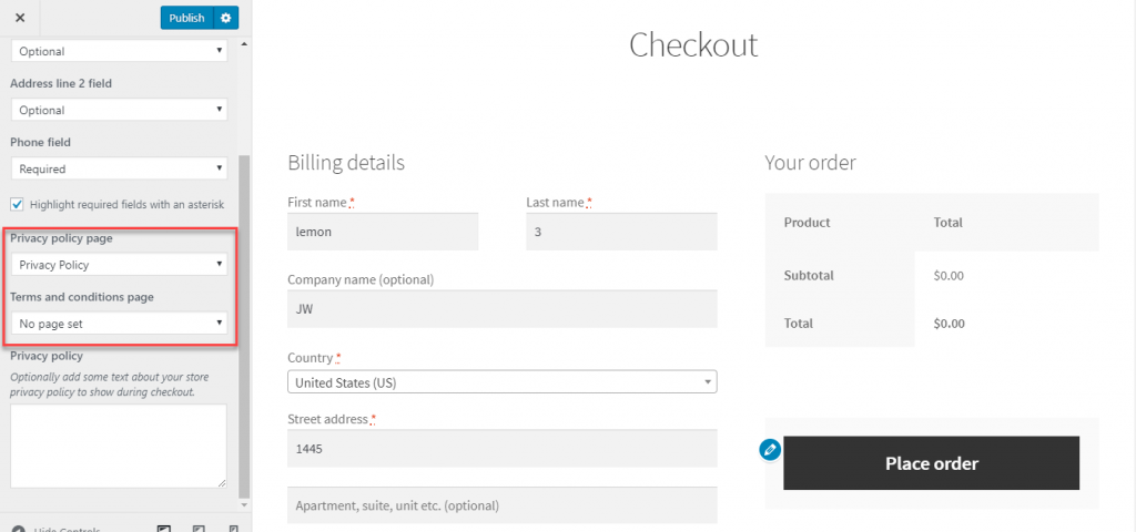 Personalizzatore WooCommerce