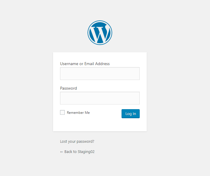 Pagina di accesso di WordPress