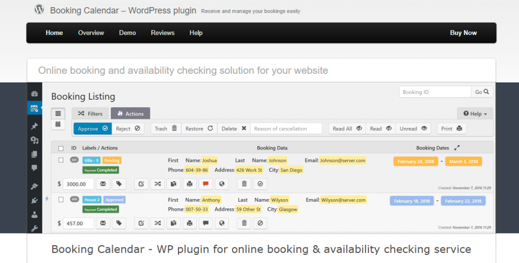 Plugin di prenotazione WooCommerce