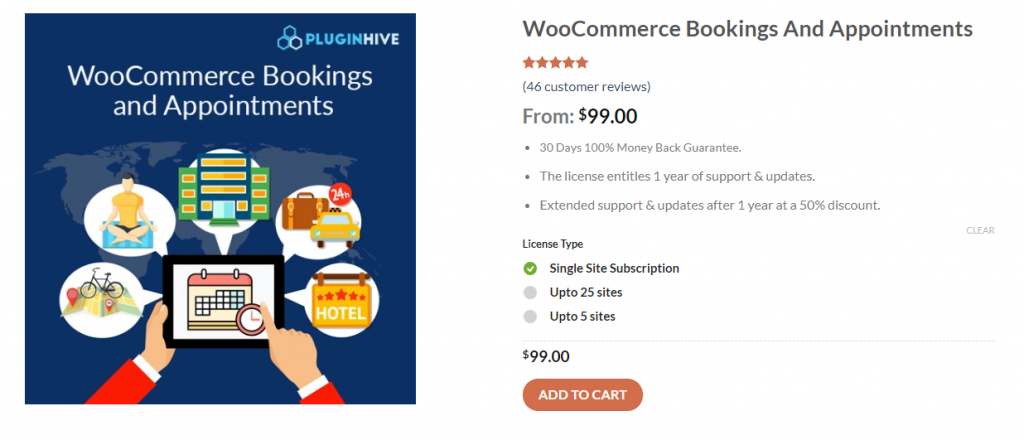 Plugin di prenotazione WooCommerce