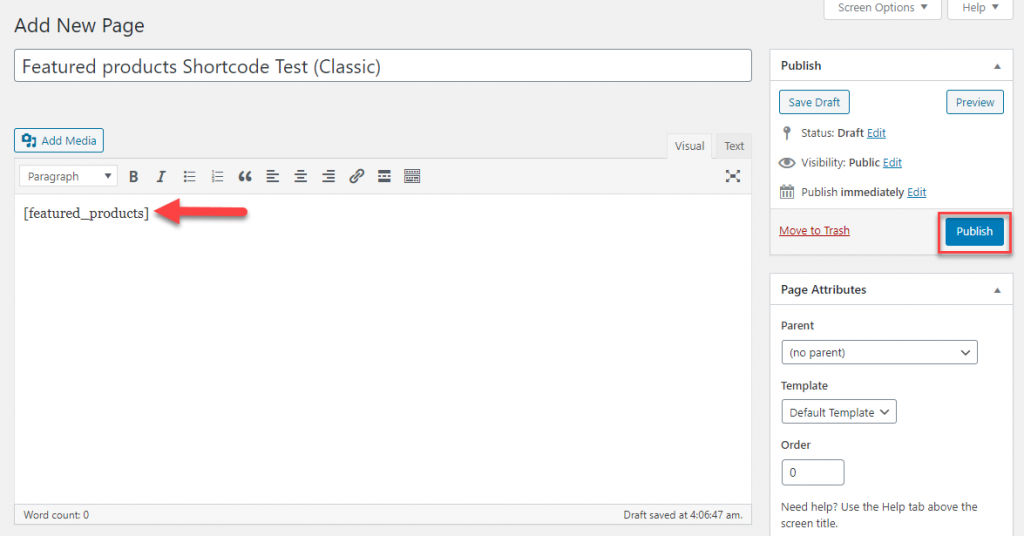 WordPressとWooCommerceのショートコード