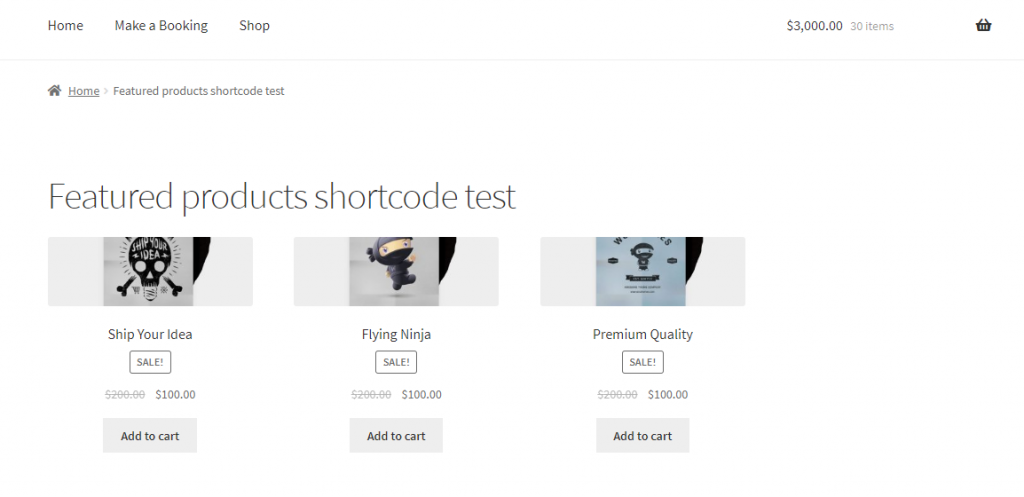 WordPressとWooCommerceのショートコード