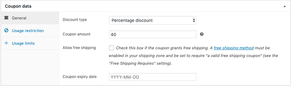 Cupons WooCommerce