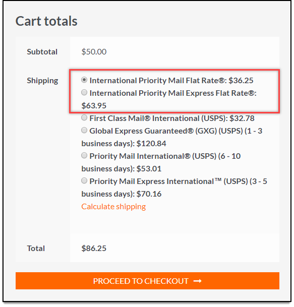 Envío de tarifa plana de WooCommerce