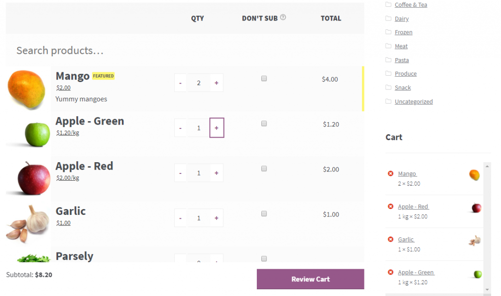 Complementos de pedido rápido de WooCommerce