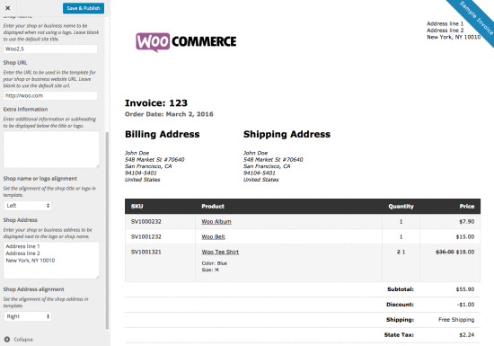 ملحقات شحن WooCommerce