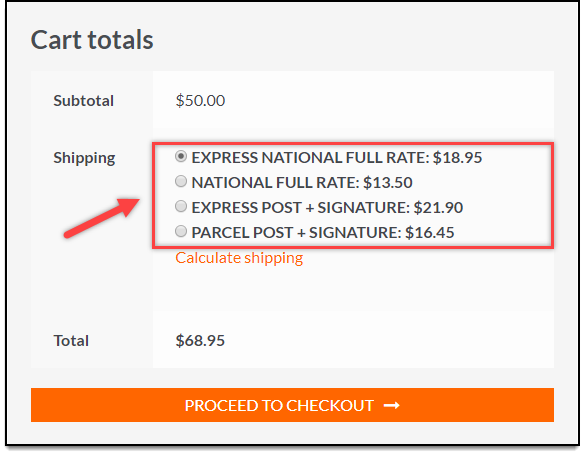ملحقات شحن WooCommerce