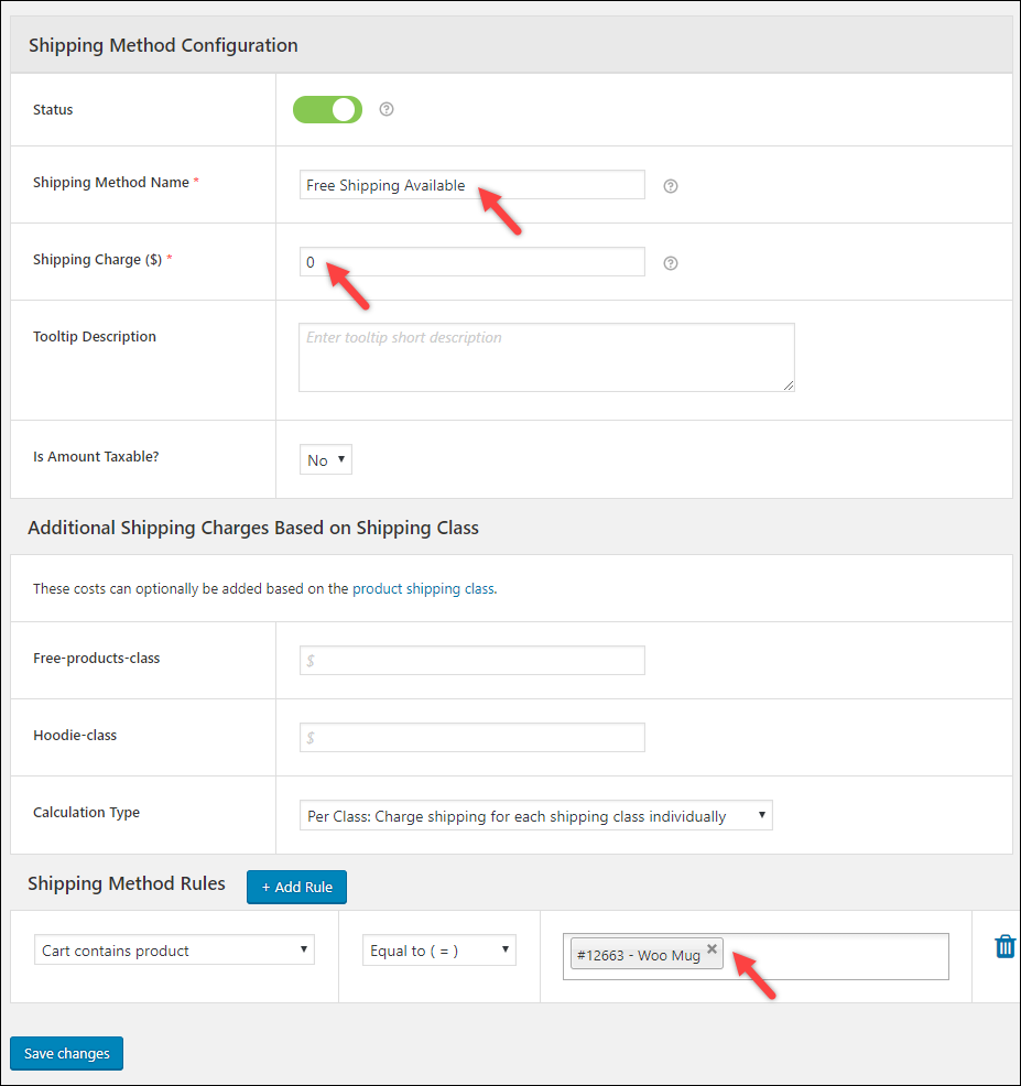 WooCommerce Kostenloser Versand | Erweiterte Flatrate-Versandmethode WooCommerce-Einstellungen WooCommerce Free Shipping | Advanced Flat Rate Shipping Method WooCommerce settings
