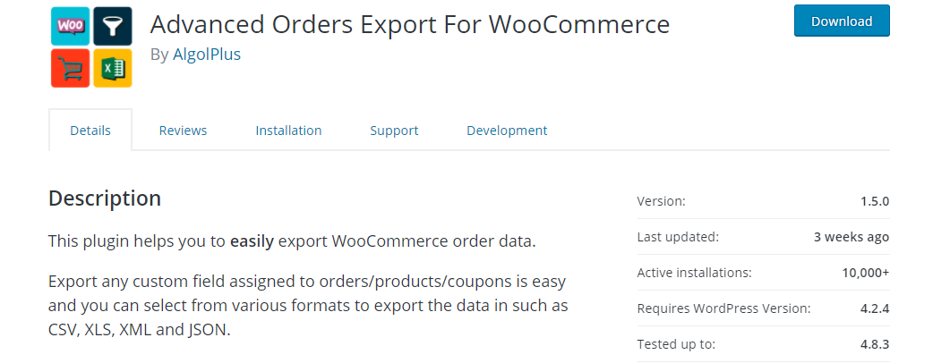 Export-Plugins für WooCommerce-Bestellungen