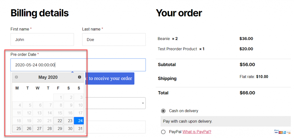 Vorbestellungen für WooCommerce