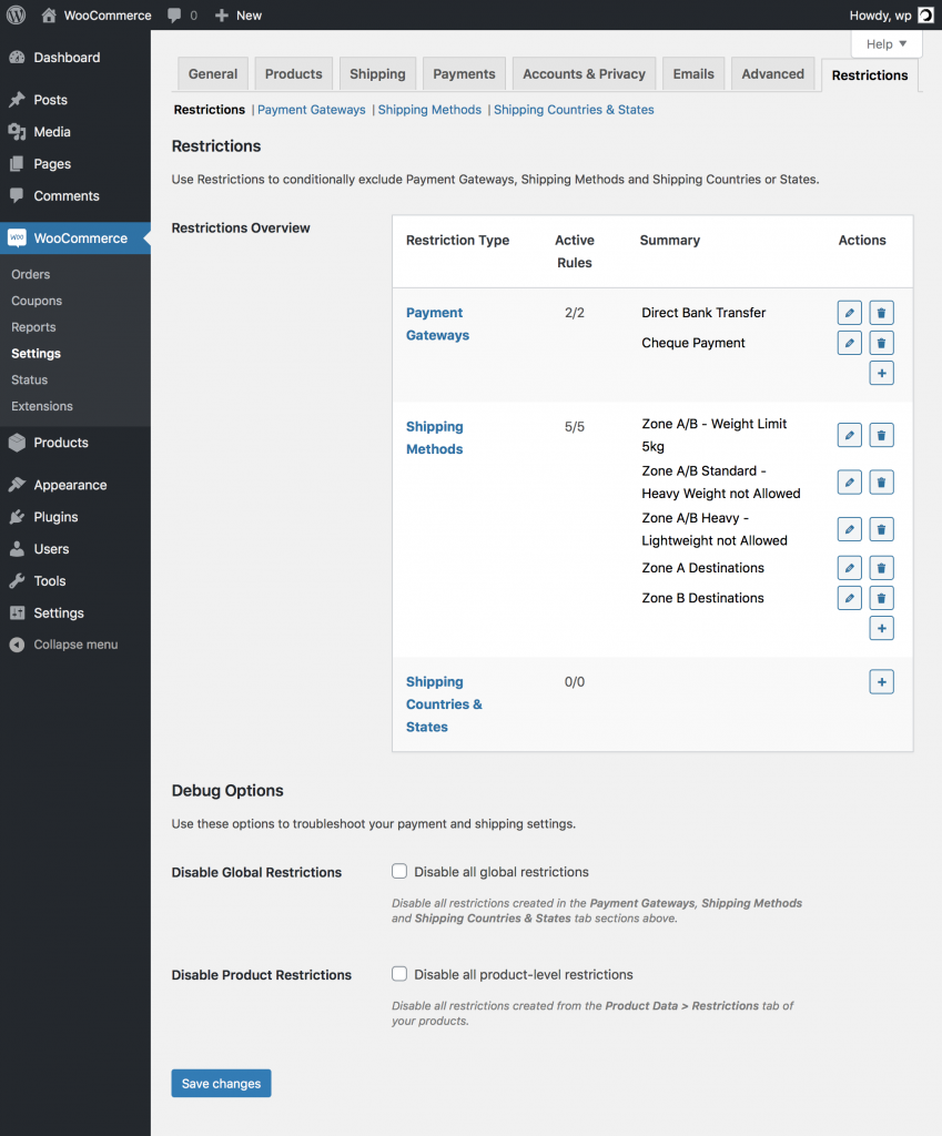 WooCommerce Bedingte Versand- und Zahlungs-Plugins