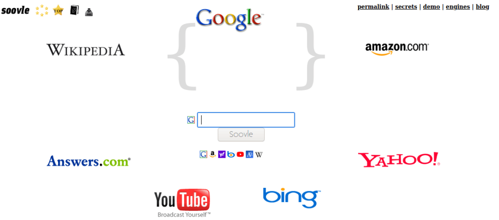 Soovle Keyword-Recherche-Tools