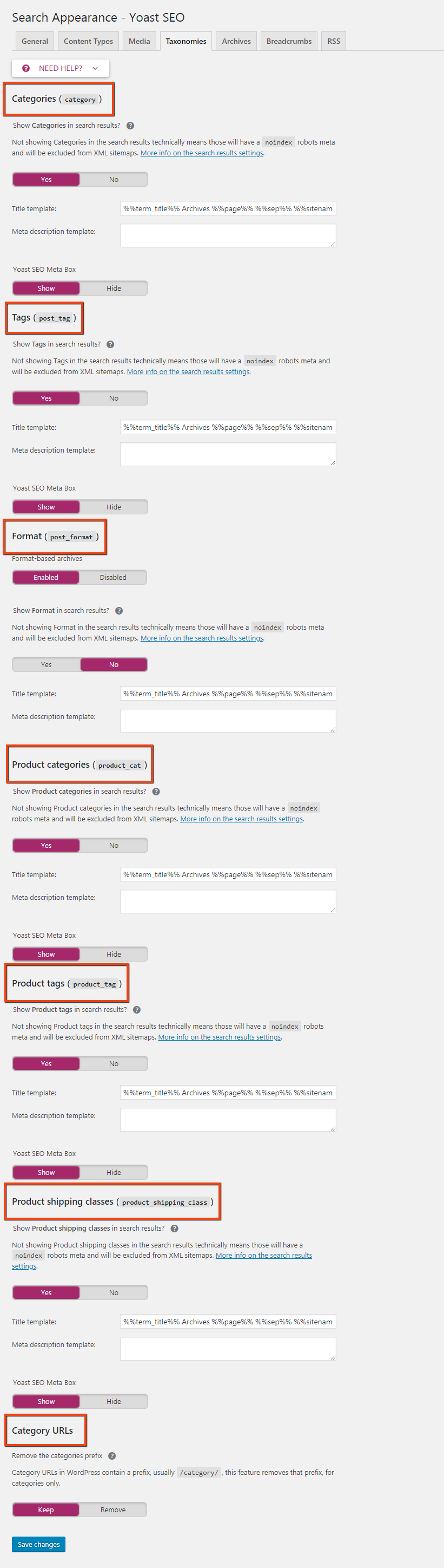 Yoast 搜索引擎优化 7.1