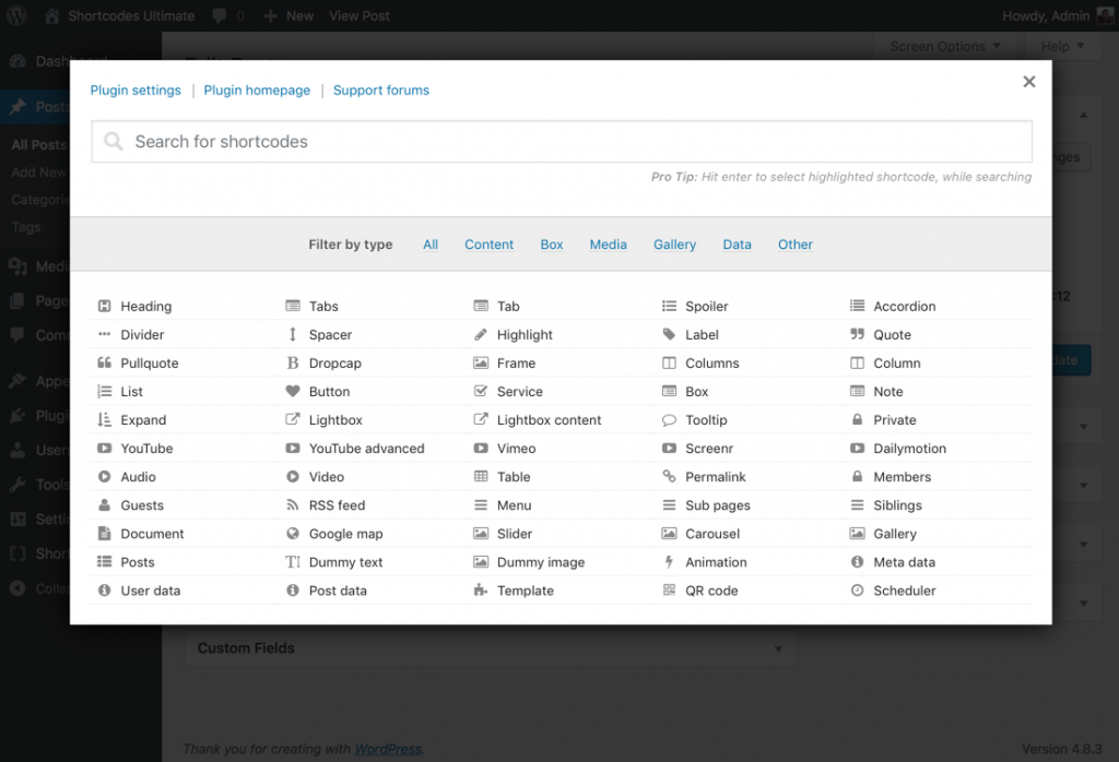 Plugin Shortcode WooCommerce