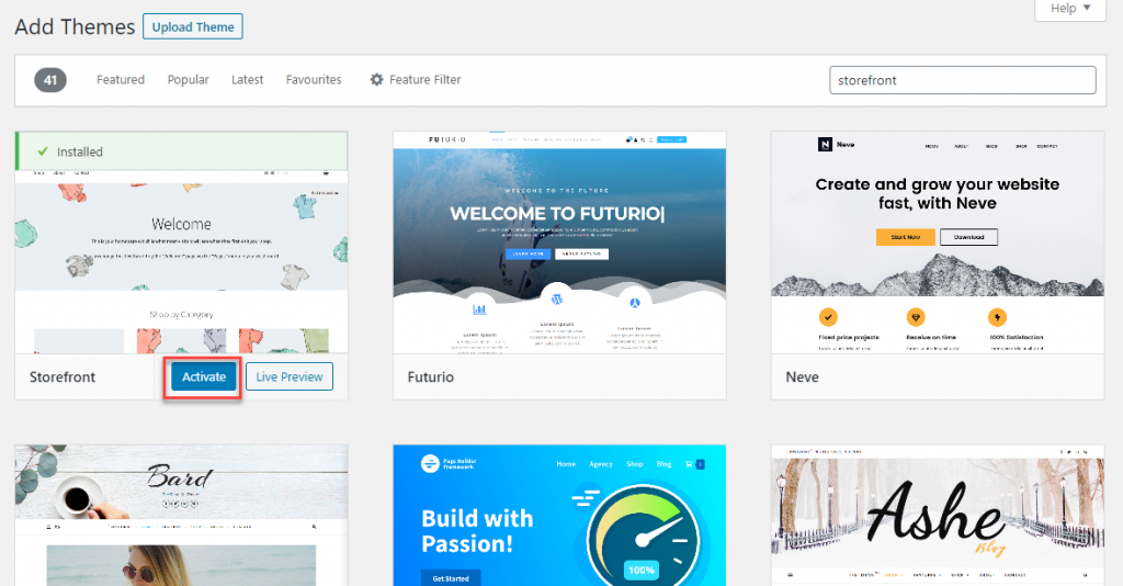 WordPress 테마 설치 및 설정