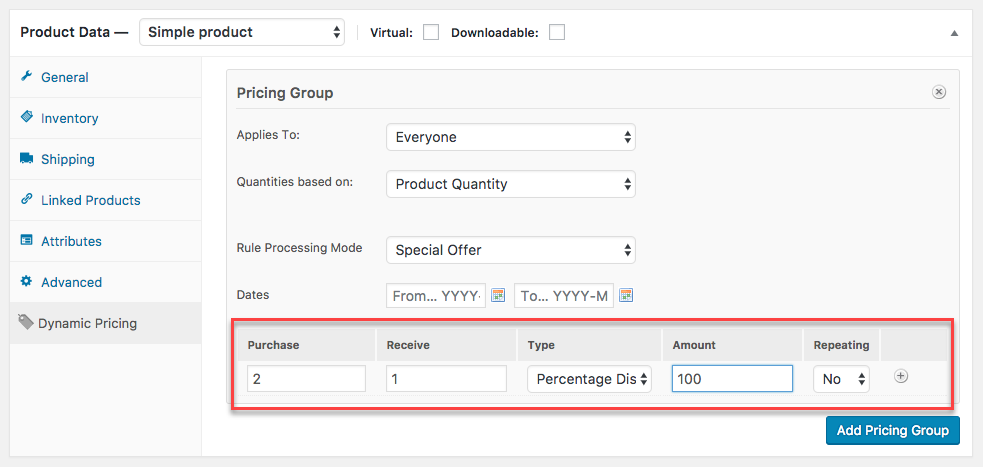 WooCommerce dinamik fiyatlandırma eklentisi