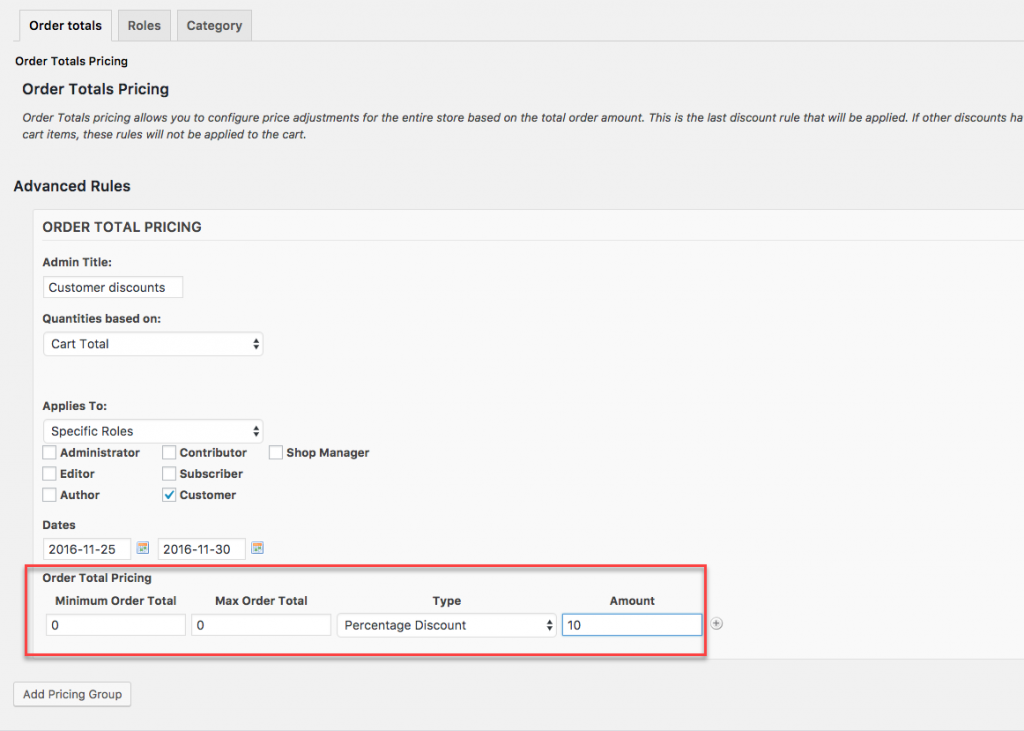 WooCommerce dinamik fiyatlandırma eklentisi