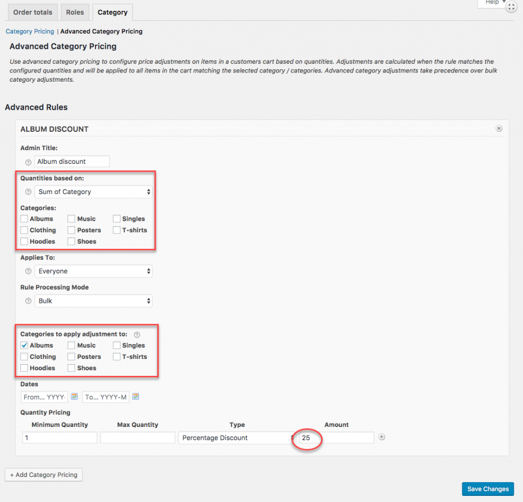 WooCommerce Dinamik Fiyatlandırma eklentisi
