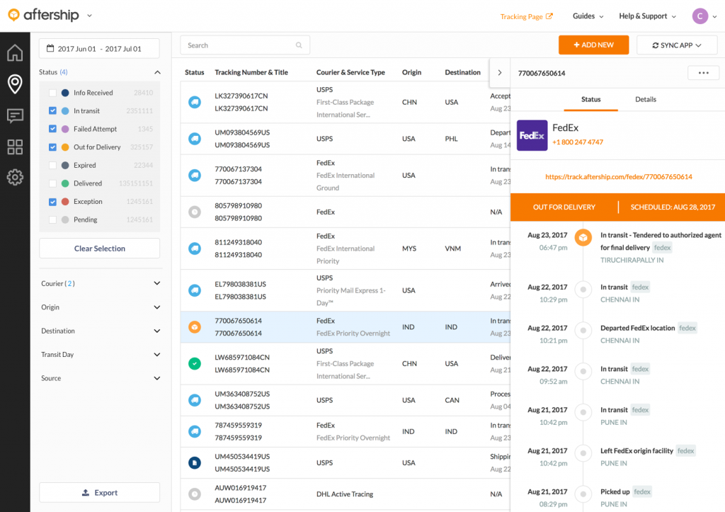 WooCommerce 货运跟踪插件