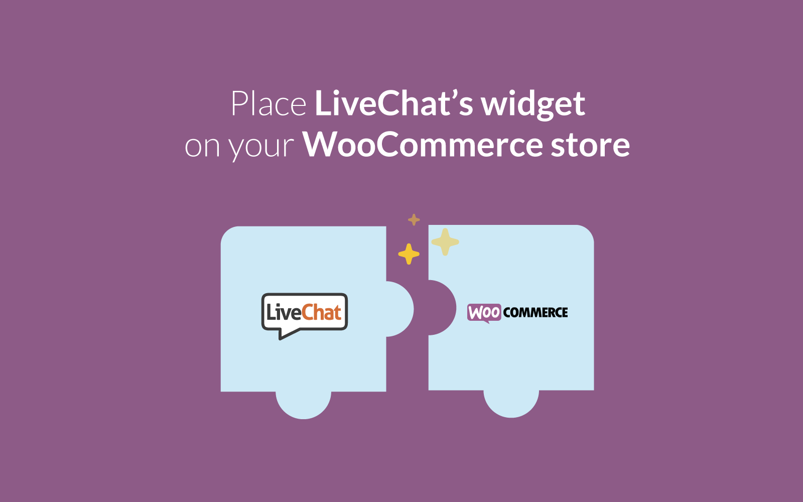 WooCommerce LiveChat 통합 스크린샷