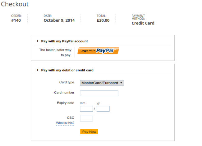 ปลั๊กอินเกตเวย์การชำระเงินด้วยบัตรเครดิต WooCommerce