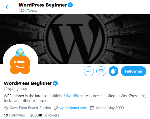 Cuentas de Twitter para WordPress WooCommerce